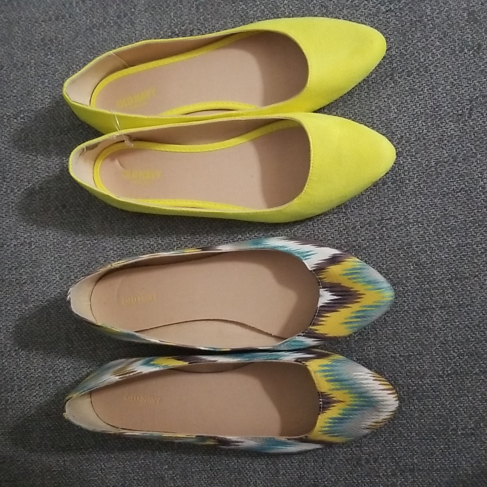 Set of 2 Old Navy Size 9 Pointed-Toe Flats (New/Never Worn)